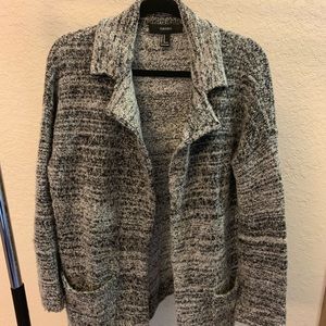 Knit open jacket.